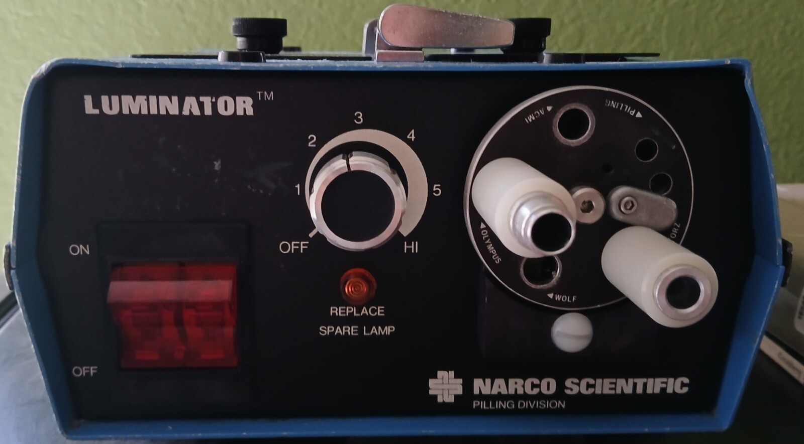 Narco Scientific Pilling Division Luminator FiberOptic Illuminator Light