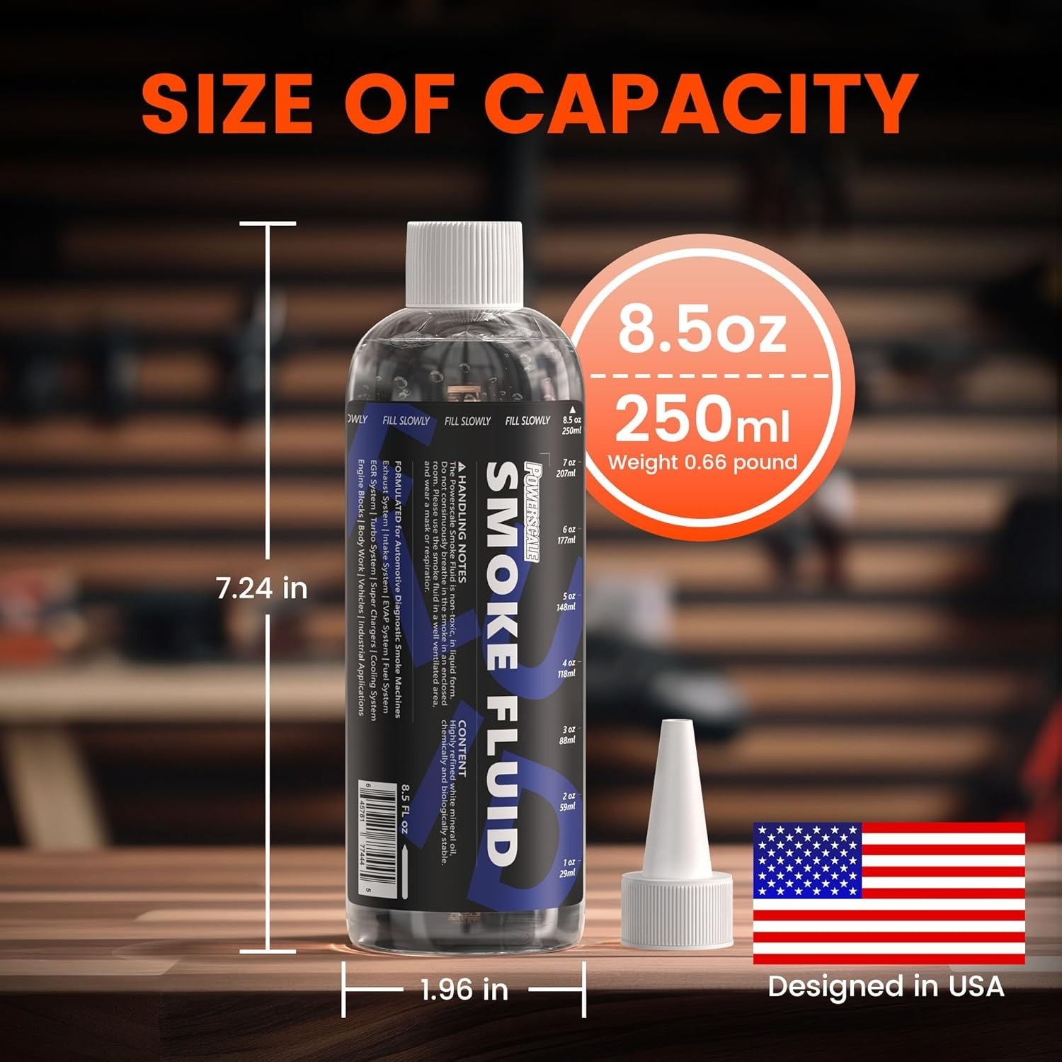 8.5oz Smoke Machine Liquid Refill for Automotive Leak Testing
