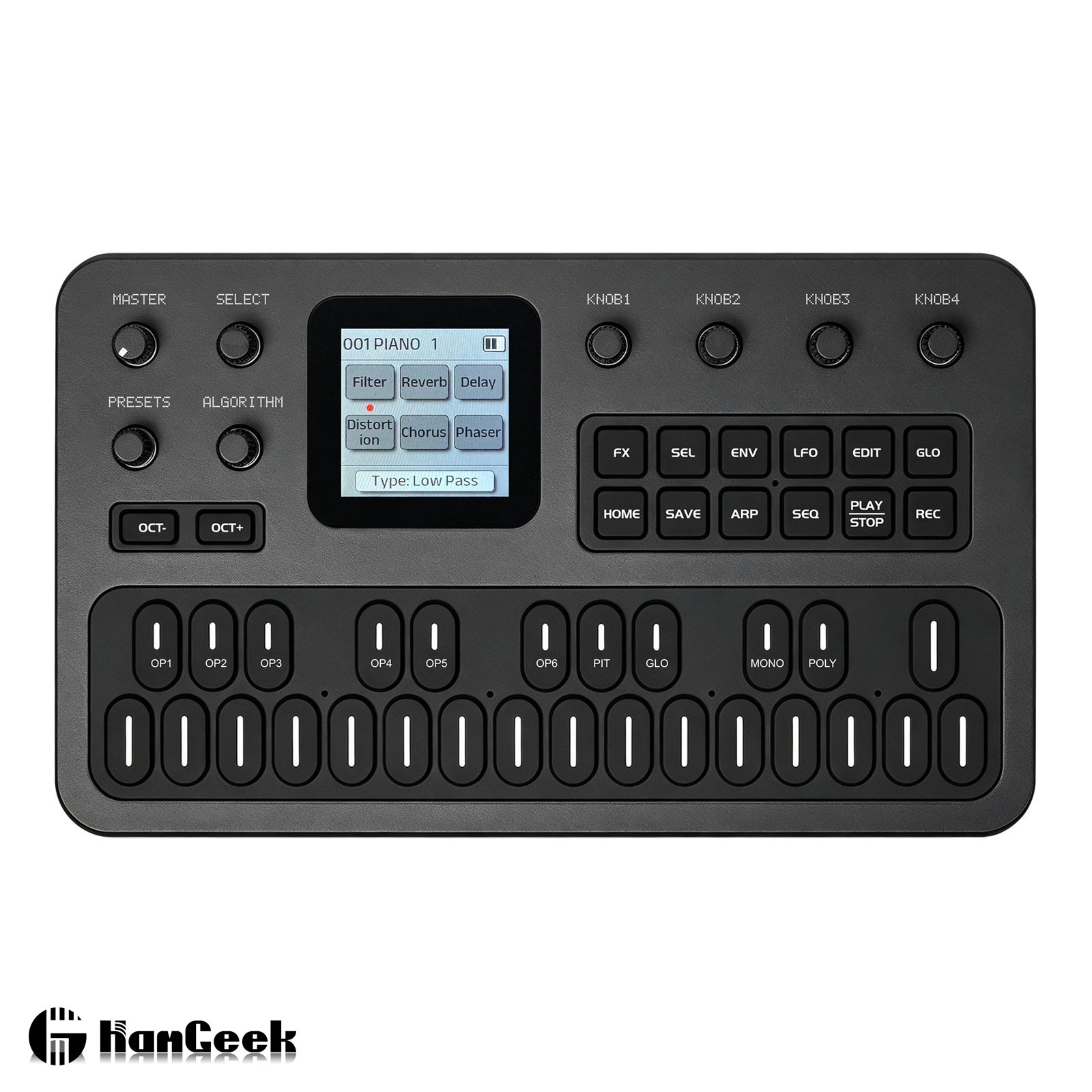 M-VAVE FM-1 Audio FM Synthesizer 3Ch MIDI Built-in 6 Effects 3.5mm Stereo Output