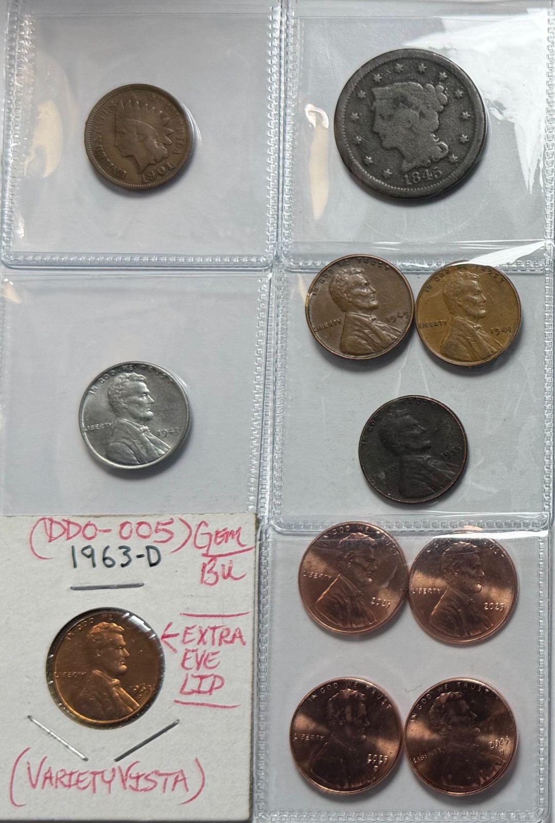 CENTURIES OF AMERICAN CENTS, STEEL, WHEAT, INDIAN HEAD, MATRON LARGE, MINT & ERR