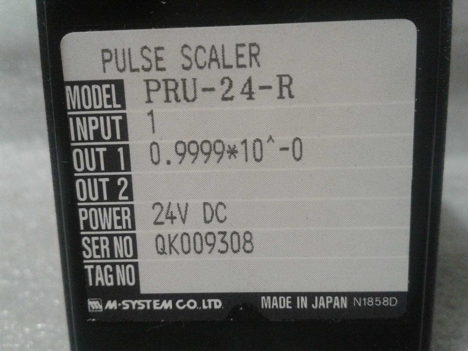 M-Unit PRU-24-R Pulse Scaler 24 VDC M-System