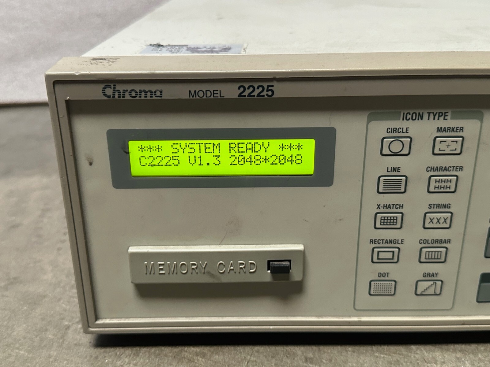 AS IS - Chroma 2225 Programmable Video Pattern Generator 250MHz **Untested**