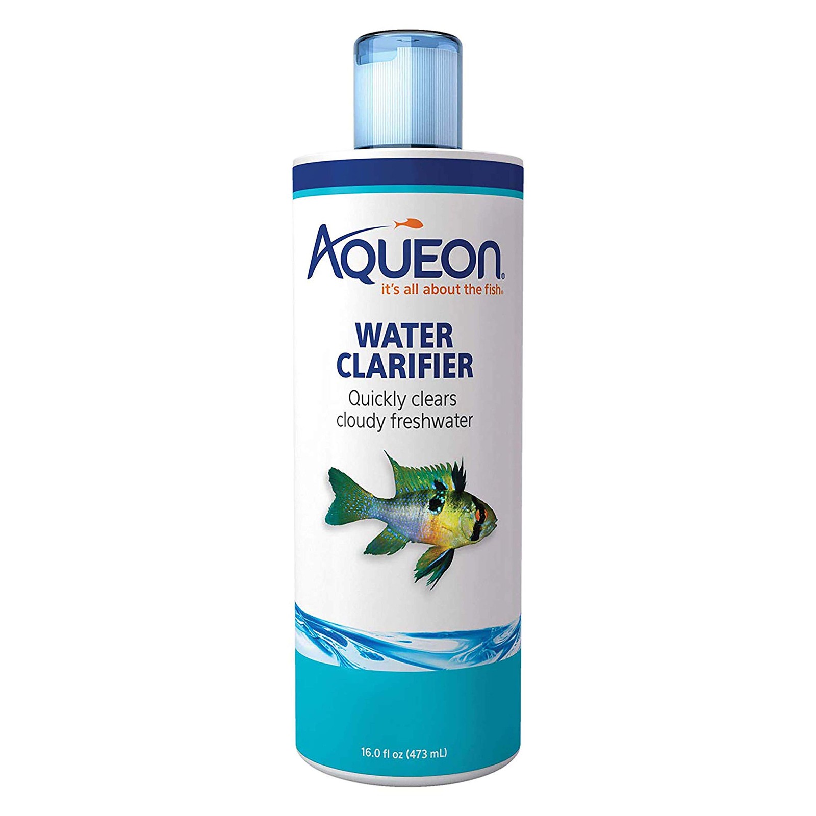 Freshwater Aquarium Water Clarifier Clears Cloudy Fish Tank Water Safe 8 Ounces