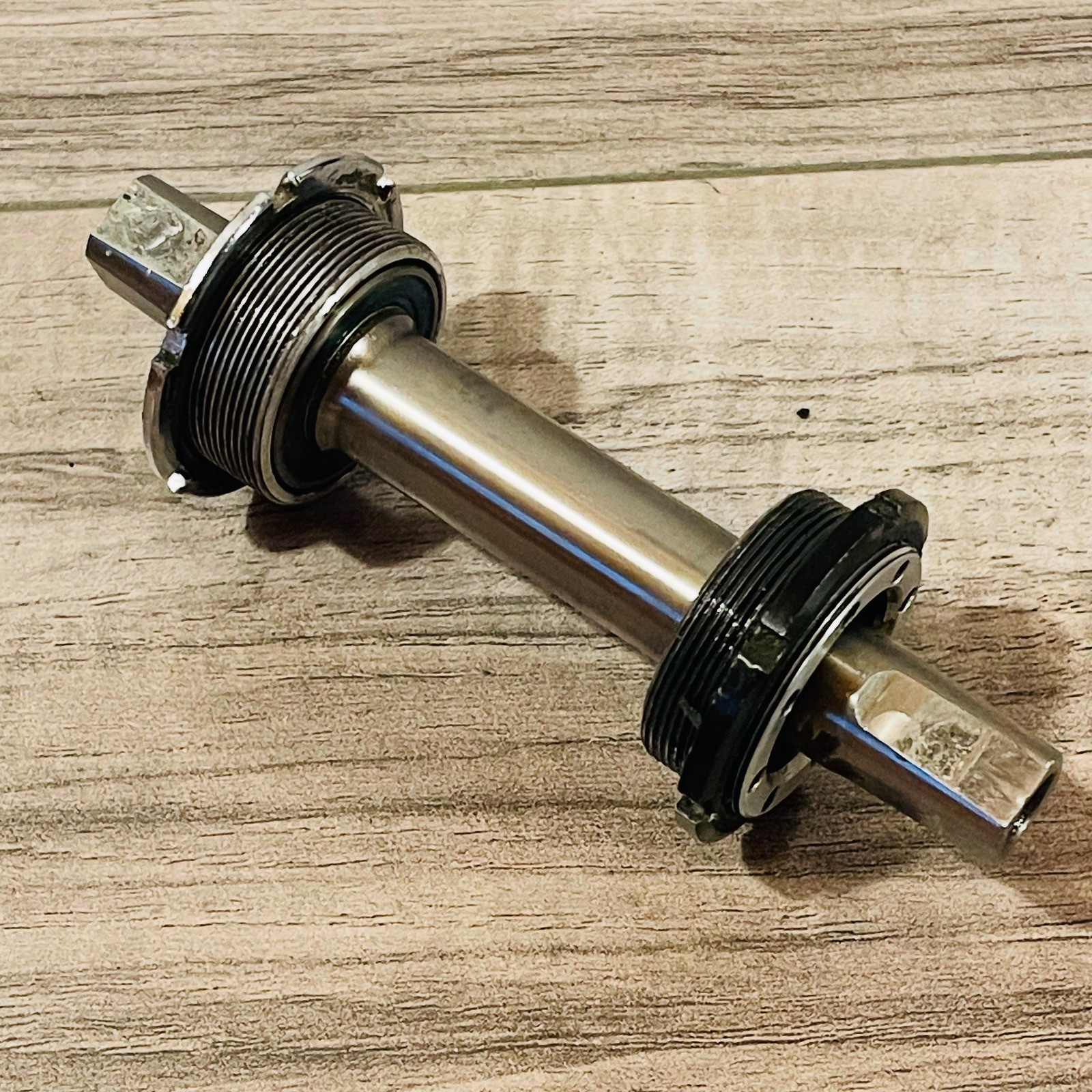 Vintage Titanium Square Taper MTB Bottom Bracket 128mm MTB Single Speed