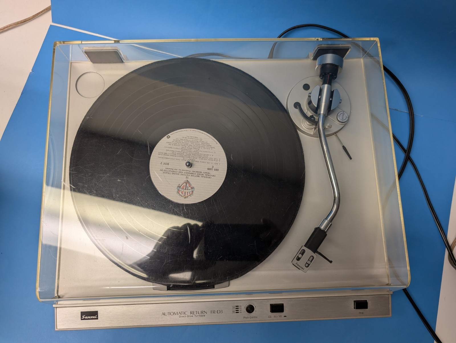Sansui FR-D3 Turntable Direct Drive Semi-Automatic Japan