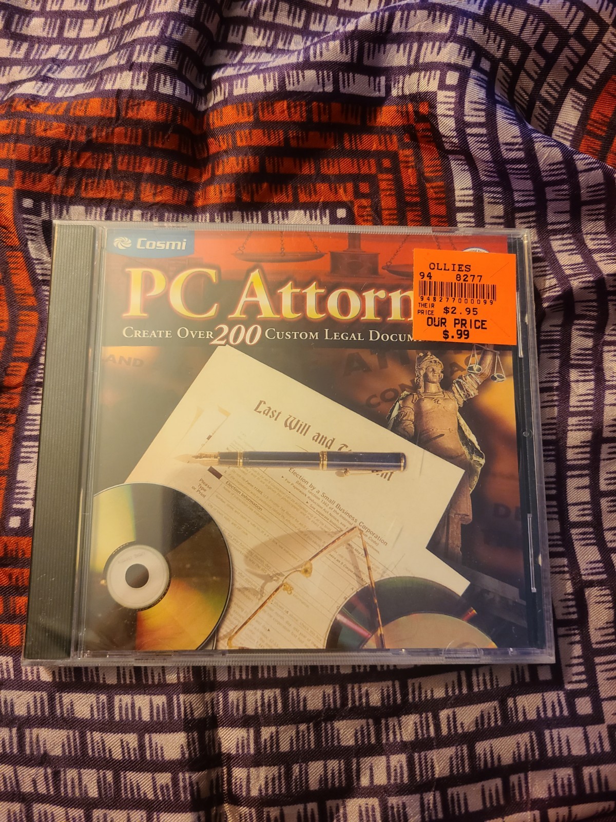 PC Attorney CD Rom Over 200 Legal Documents Wills Pre-Nup Business Windows XP