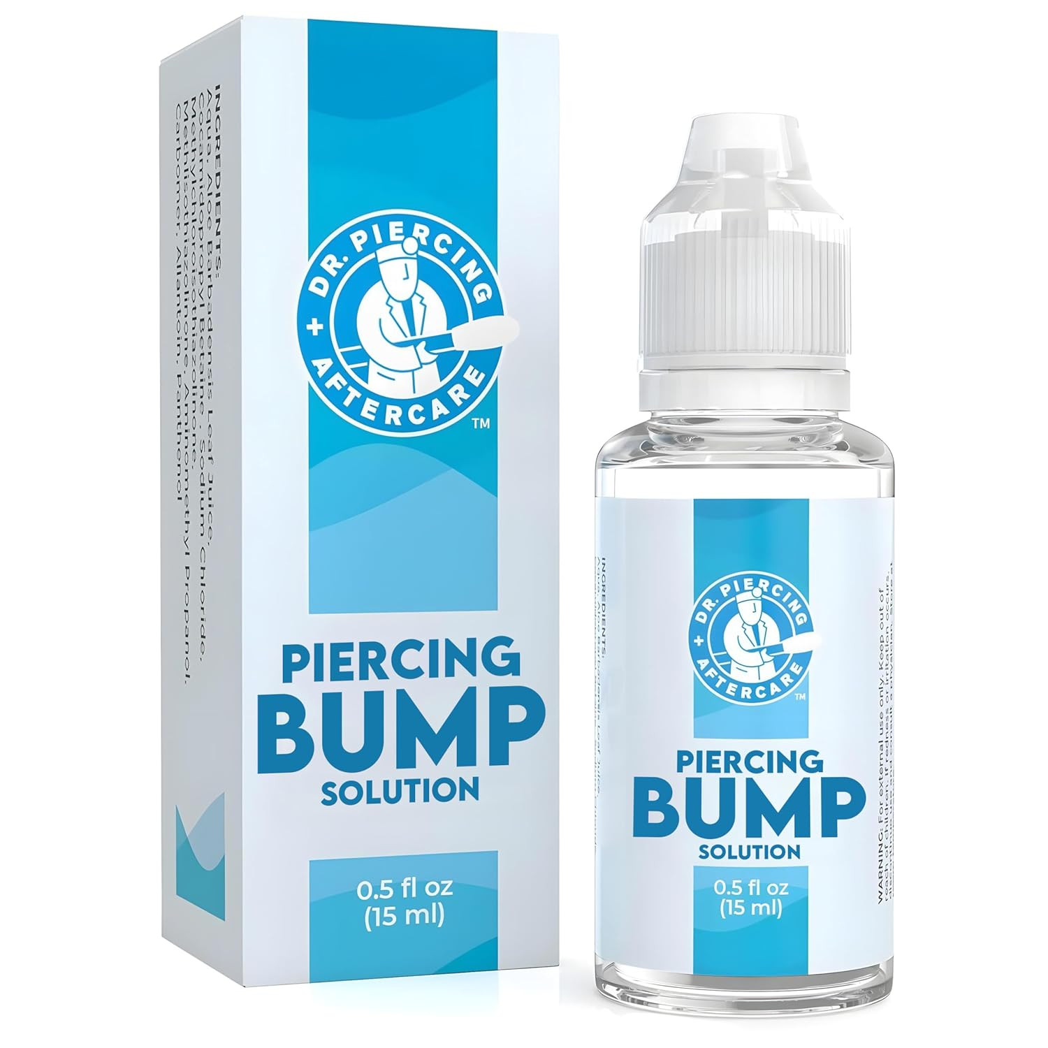 Keloid Drops – Non-Greasy Saline Solution for Keloid Bump Removal for Piercings
