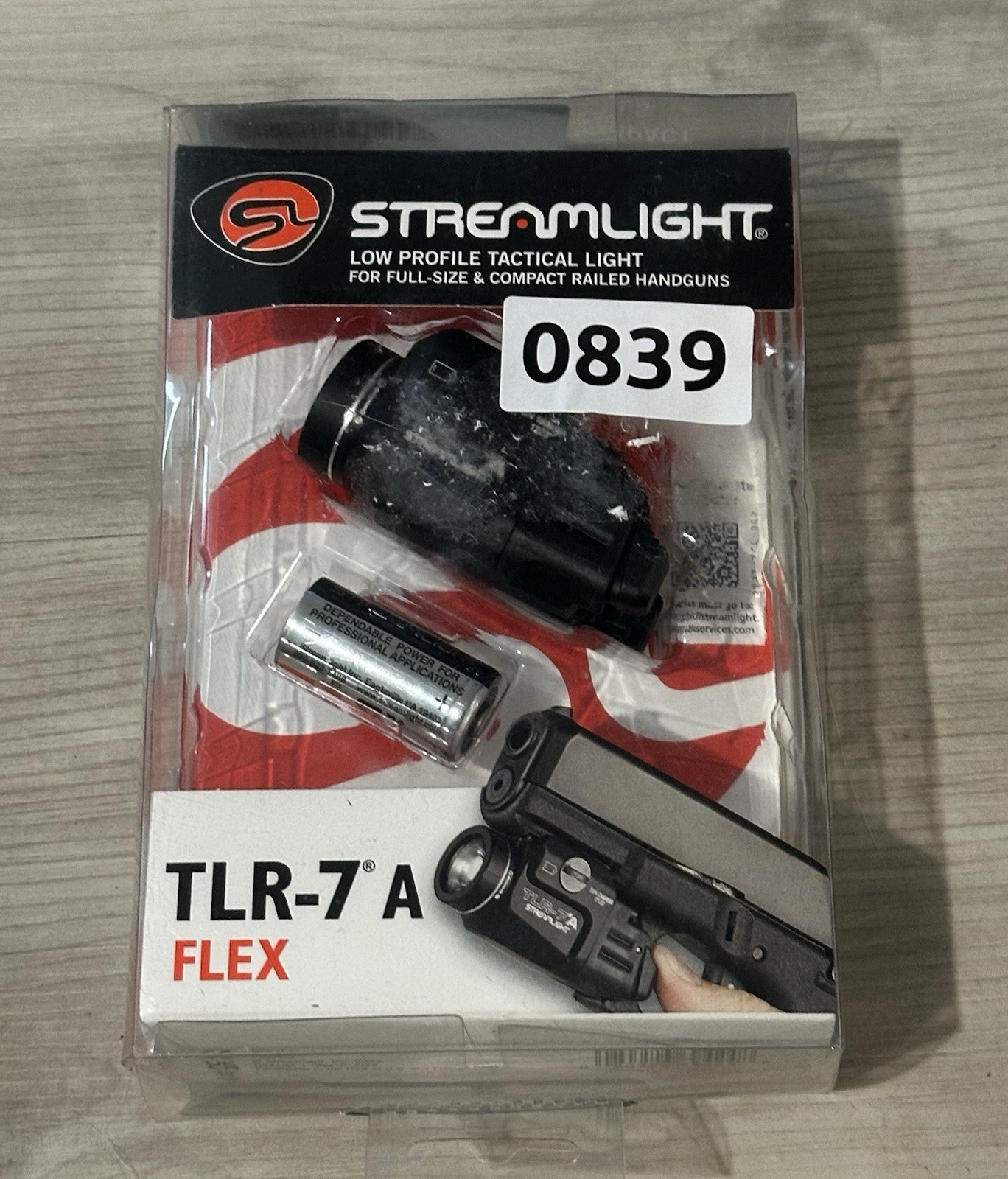 Streamlight TLR-7A Flex Low-Profile Rail-Mounted Tactical Weapon LED Light.