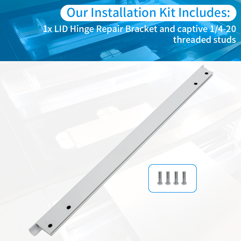 For GLOWFORGE Standard, Basic, Pro models LID Hinge Repair Bracket Aluminum ﻿US