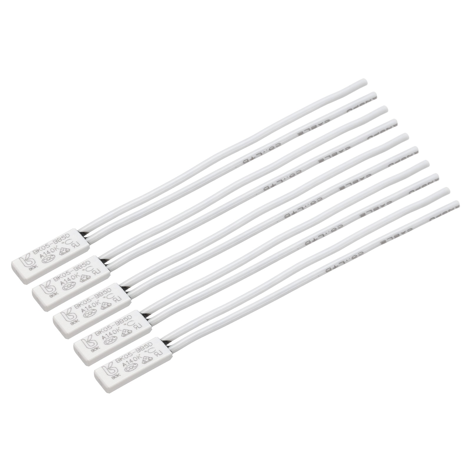 5Pcs KSD9700 Thermostat, 140C N.O 2A Bimetal Normally Open Thermal Protector