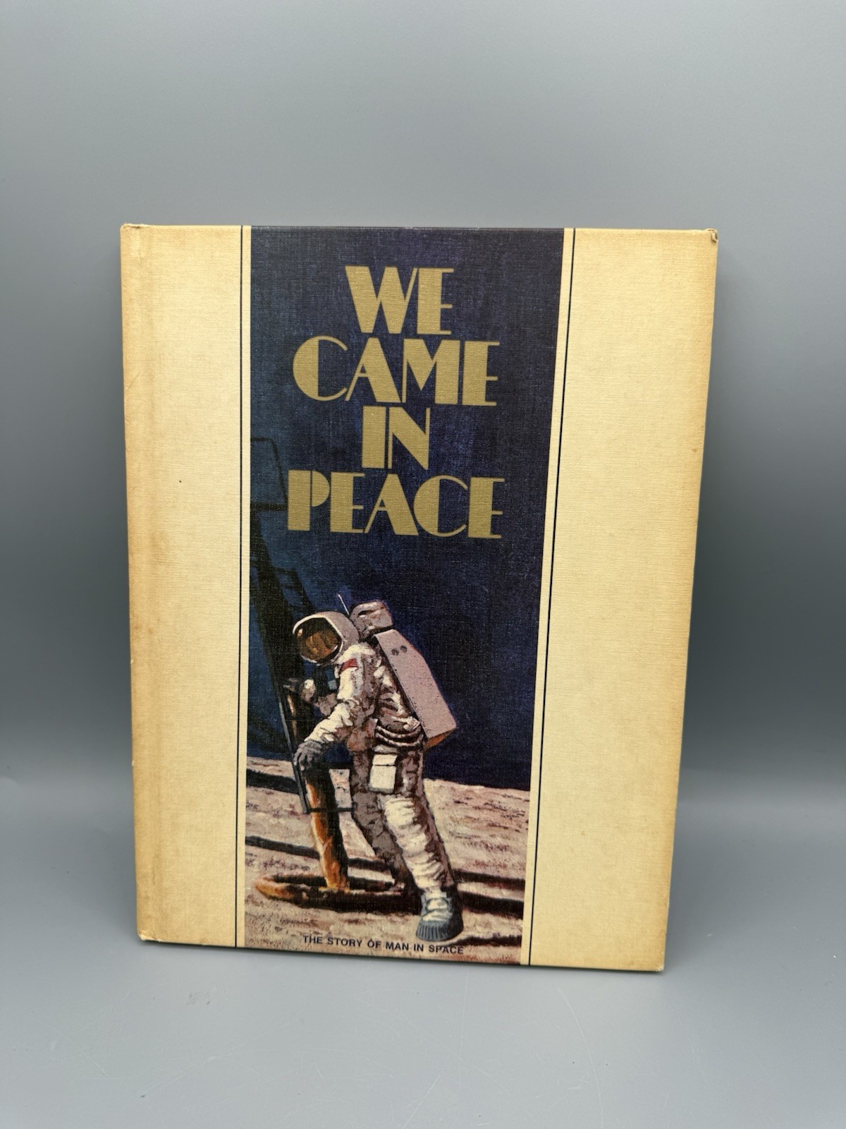 Vintage We Came In Peace Story of Man in Space Apollo NASA Gulf Promo Book