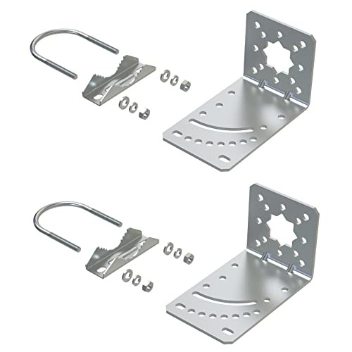 2 PCS Pole Mount Bracket to Wall Hardware Accessories for Outside