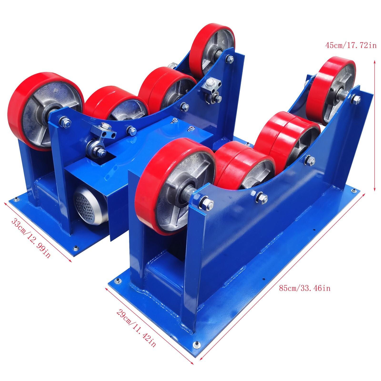 TPU Wheel Welding Turning Rolls Remote Control Digital Display Roller Frame 3T