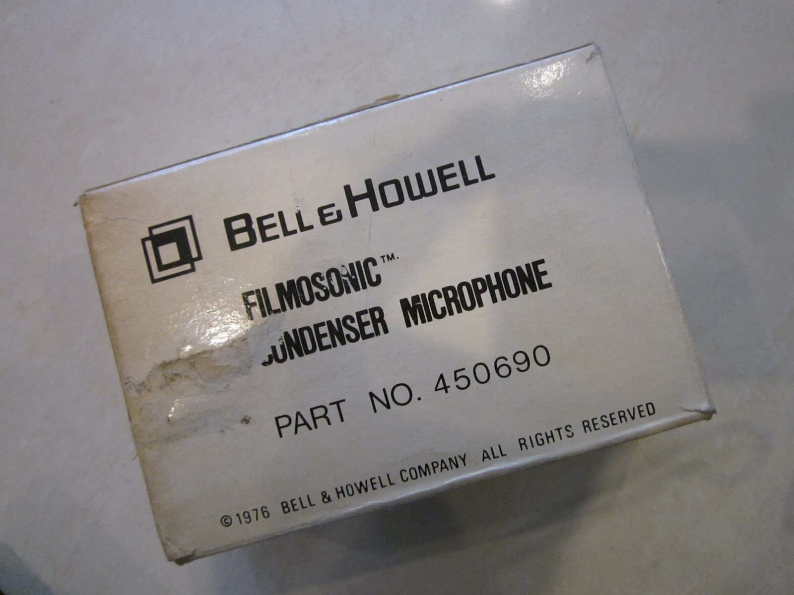 VINTAGE 1976 BELL AND HOWELL FILMOSONIC CONDENSER MICROPHONE W-7342