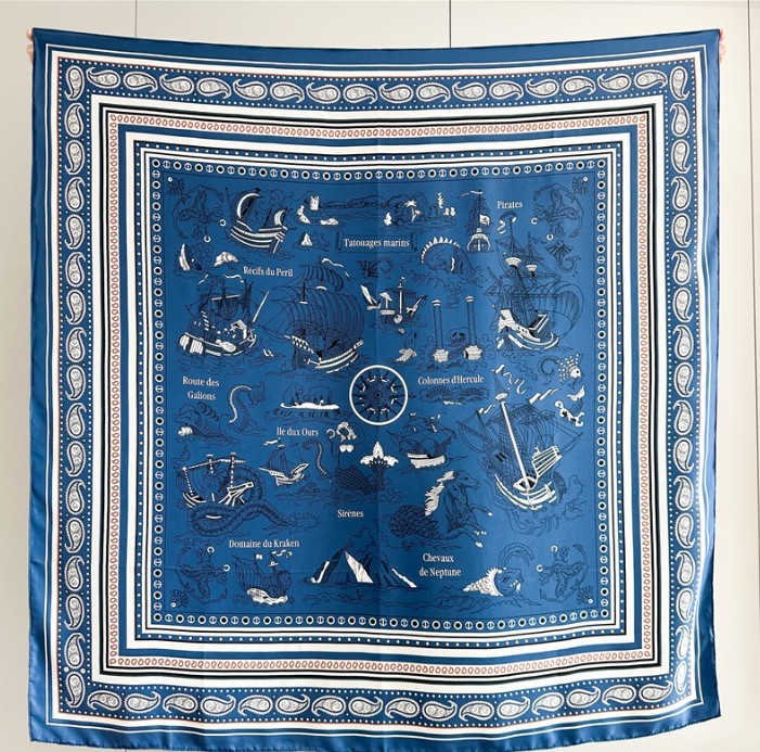 New Pure Twill Silk Scarf Bandanna animal Print Square Shawl Large Wrap 53"