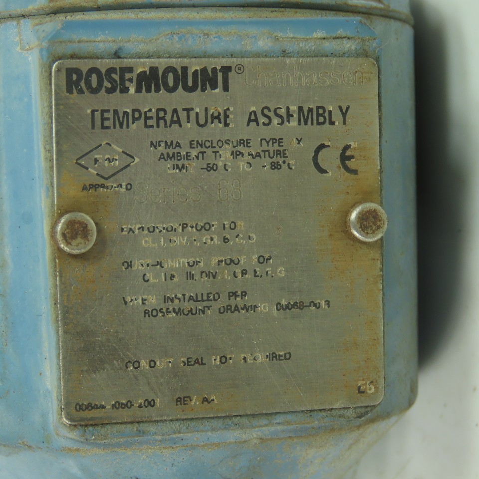 Rosemount Series 68 Temperature Assembly 9" Probe 0064-1050-2001