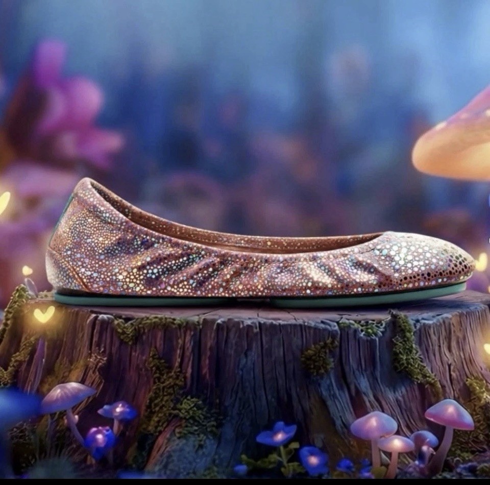 Tieks By Gavrieli LIMITED EDITION Fairy Dust Leather Ballet Flats 9 NIB