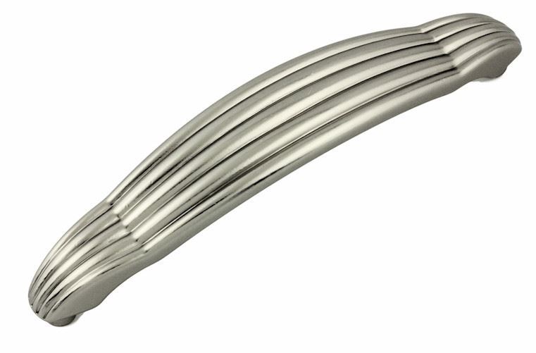 4-1/2" Art Deco Pull Satin Chrome