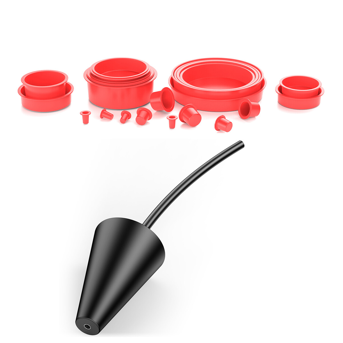 Automotive EVAP Car Cap Plugs Set For Smoke Machine Intake Leak S100 S200 S300
