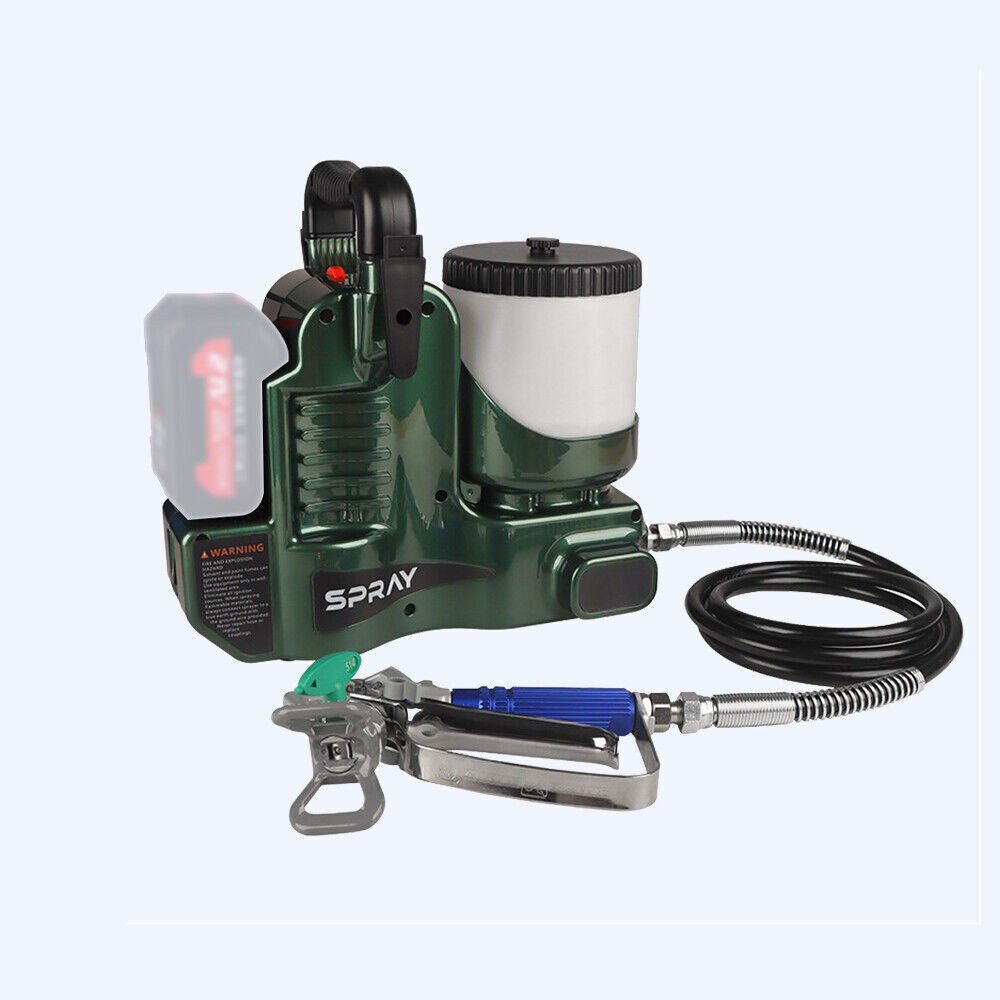 High Pressure Spray Paint Machine Airless Paint Sprayer + Rechargeable Battery