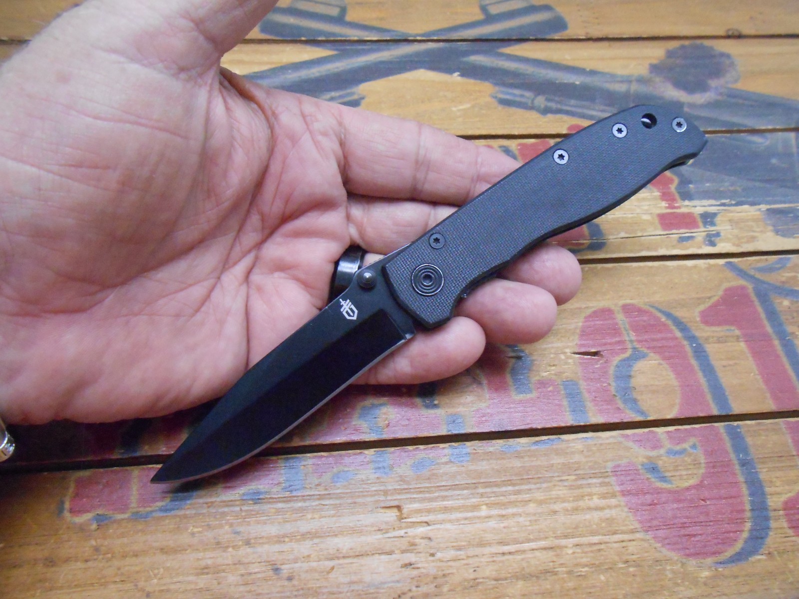 Gerber Air Ranger Pocket Knife Liner Lock Plain Edge Blade G10