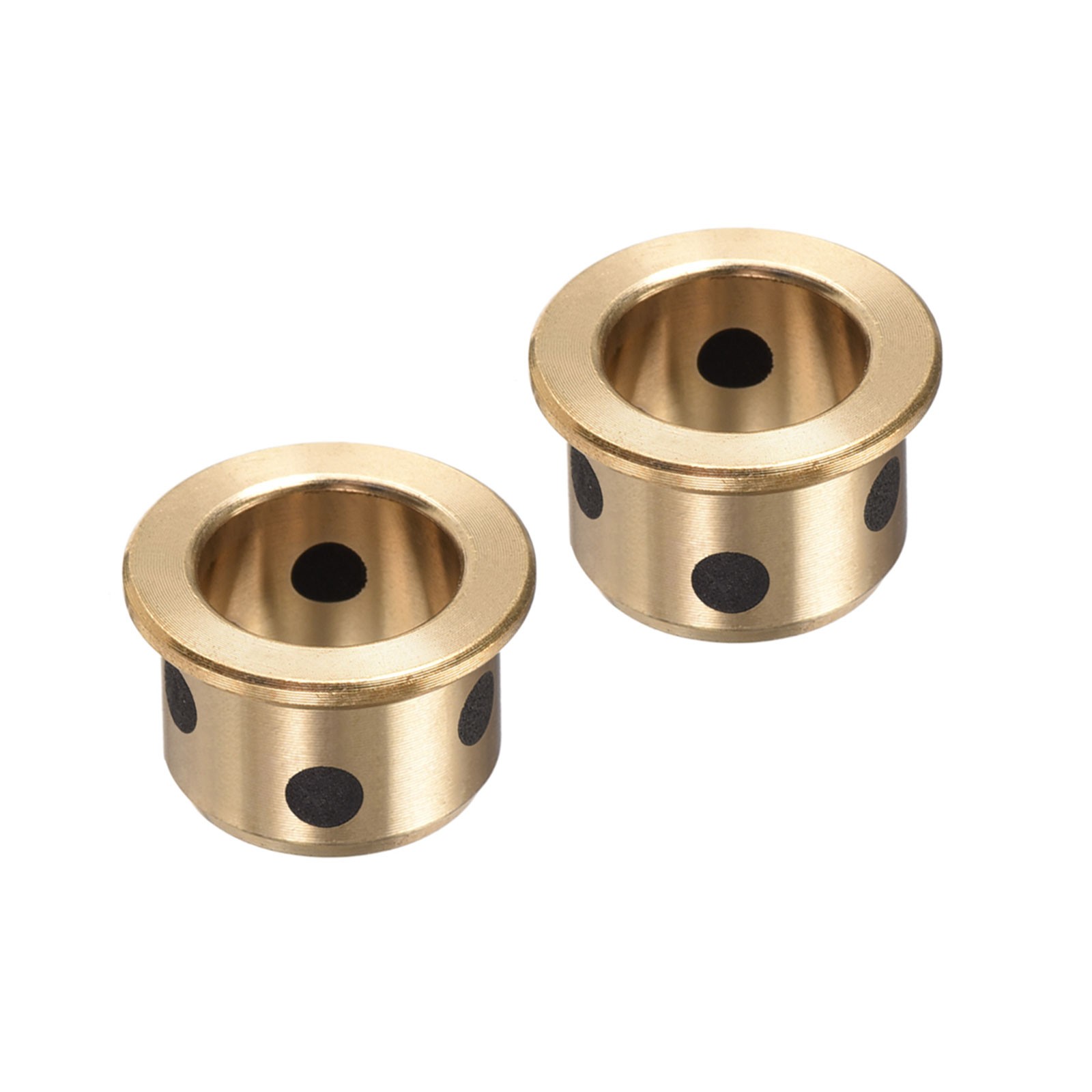 2pcs Flange Sleeve Bearings 10mm x 13mm x 10mm Flange