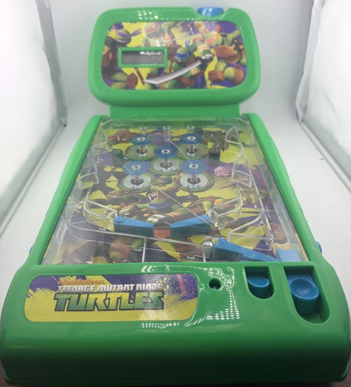 TEENAGE MUTANT NINJA TURTLES Mini Pinball Game Electronic Tested Works