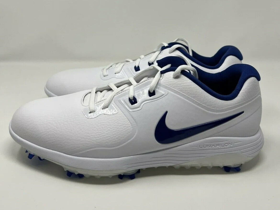 Nike Vapor Pro Golf Shoes White Blue Golf Shoes AQ2197 102 Men’s Size 8.5 New