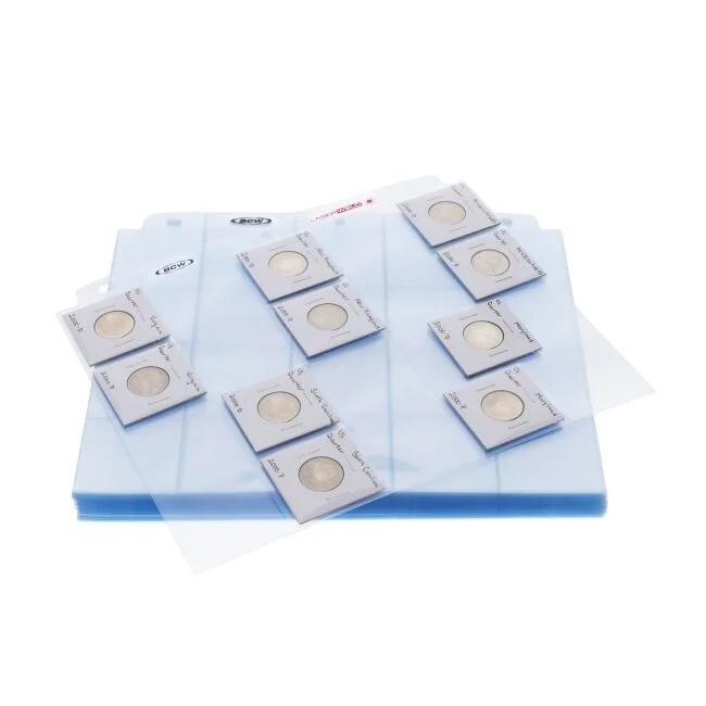 NEW (3 ct) BCW LaserWeld 20 Pocket Coin Page