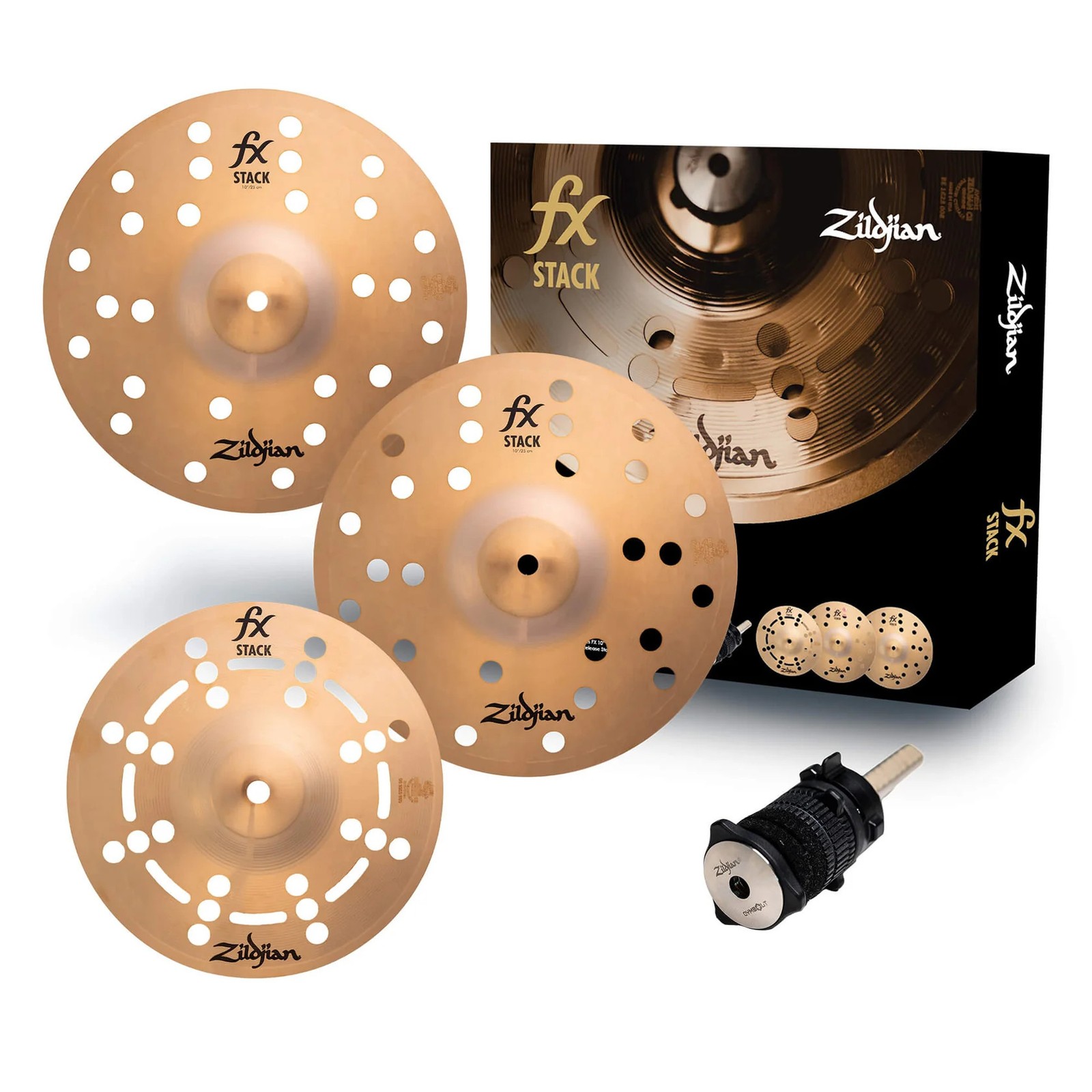 Zildjian FX Stack 3-Cymbal Stack, 2x10" & 1x9"