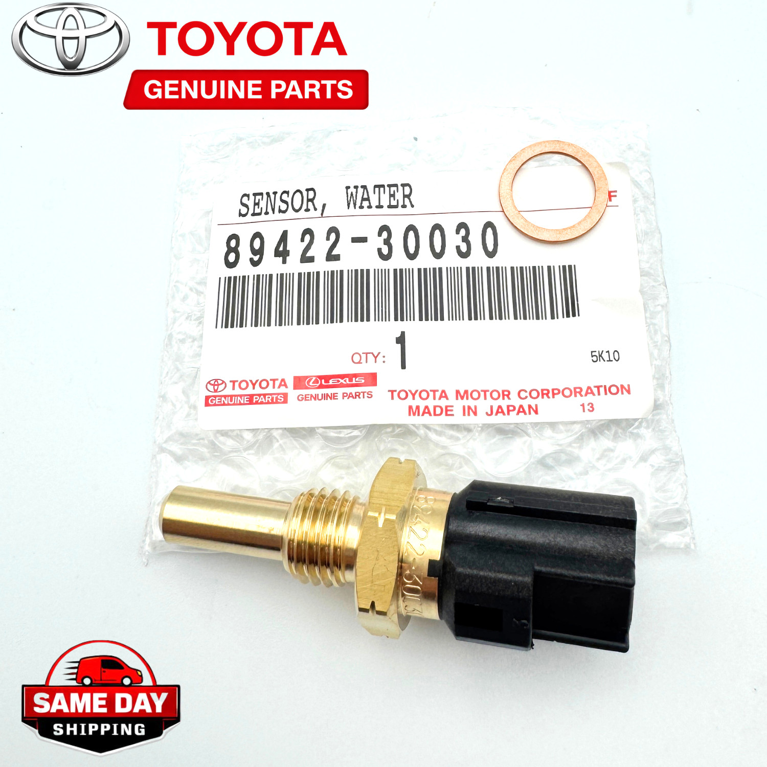 GENUINE TOYOTA LEXUS ENGINE COOLANT WATER TEMPERATURE SENSOR 89422-30030 Gasket