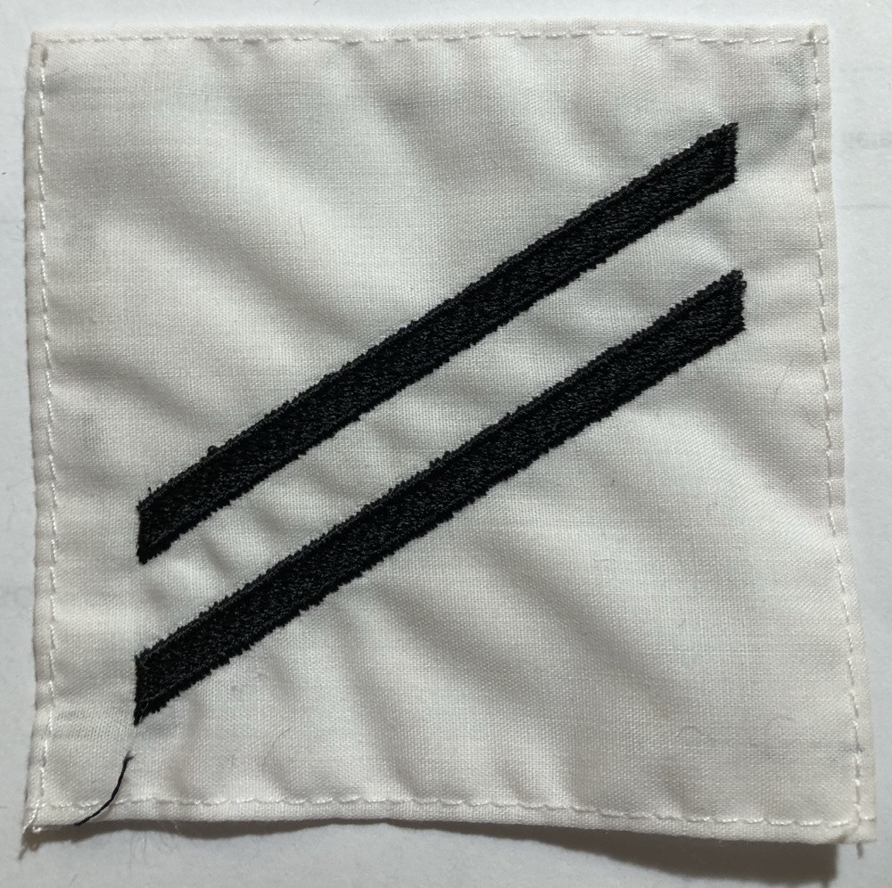 US Navy White & Black Patch