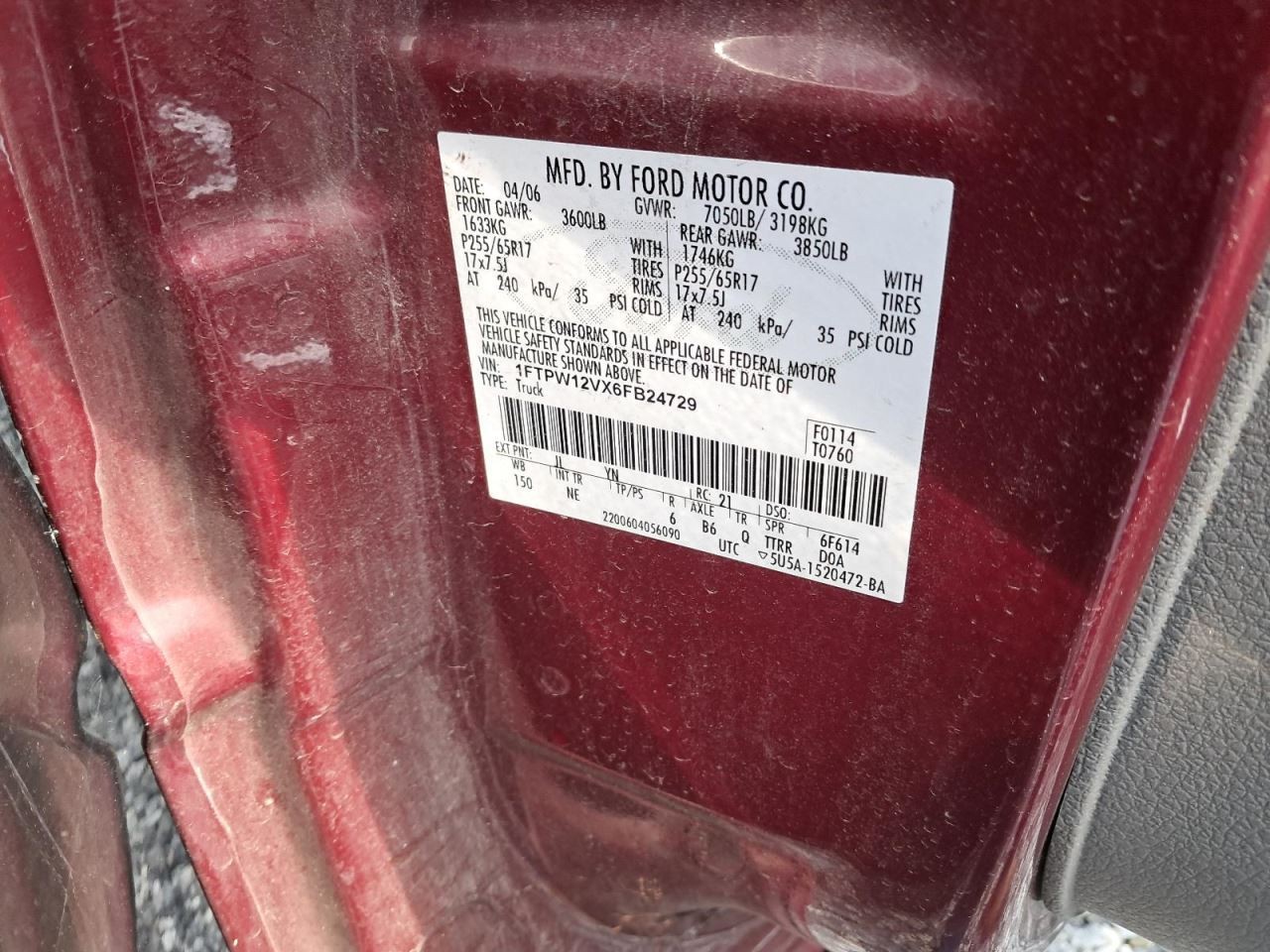 Fuse Box Engine Right Hand Kick Panel Fits 05-06 FORD F150 PICKUP 4802233