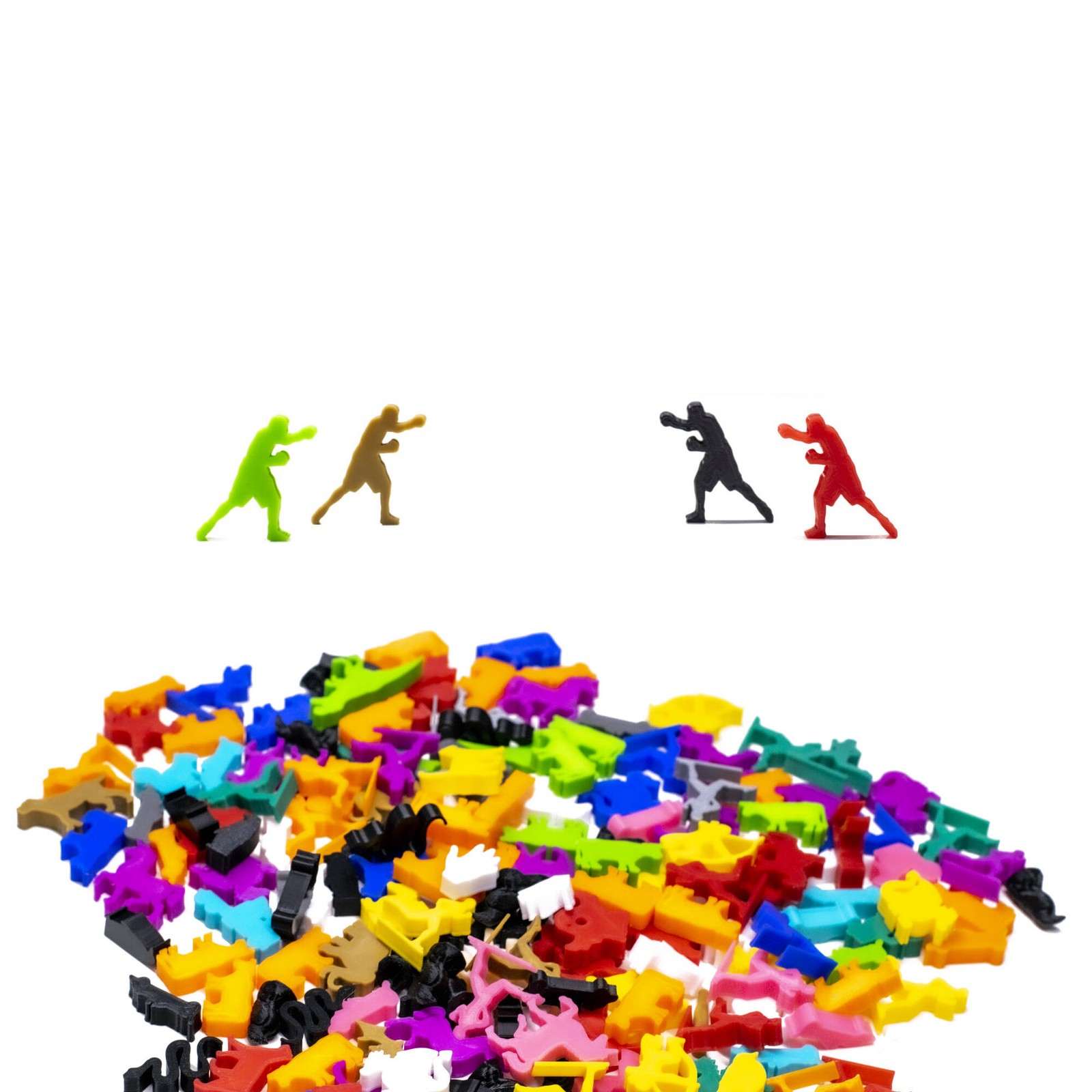 Boxer Figures for Board Games - Board Game Accessory Pieces Upgrade Meeples