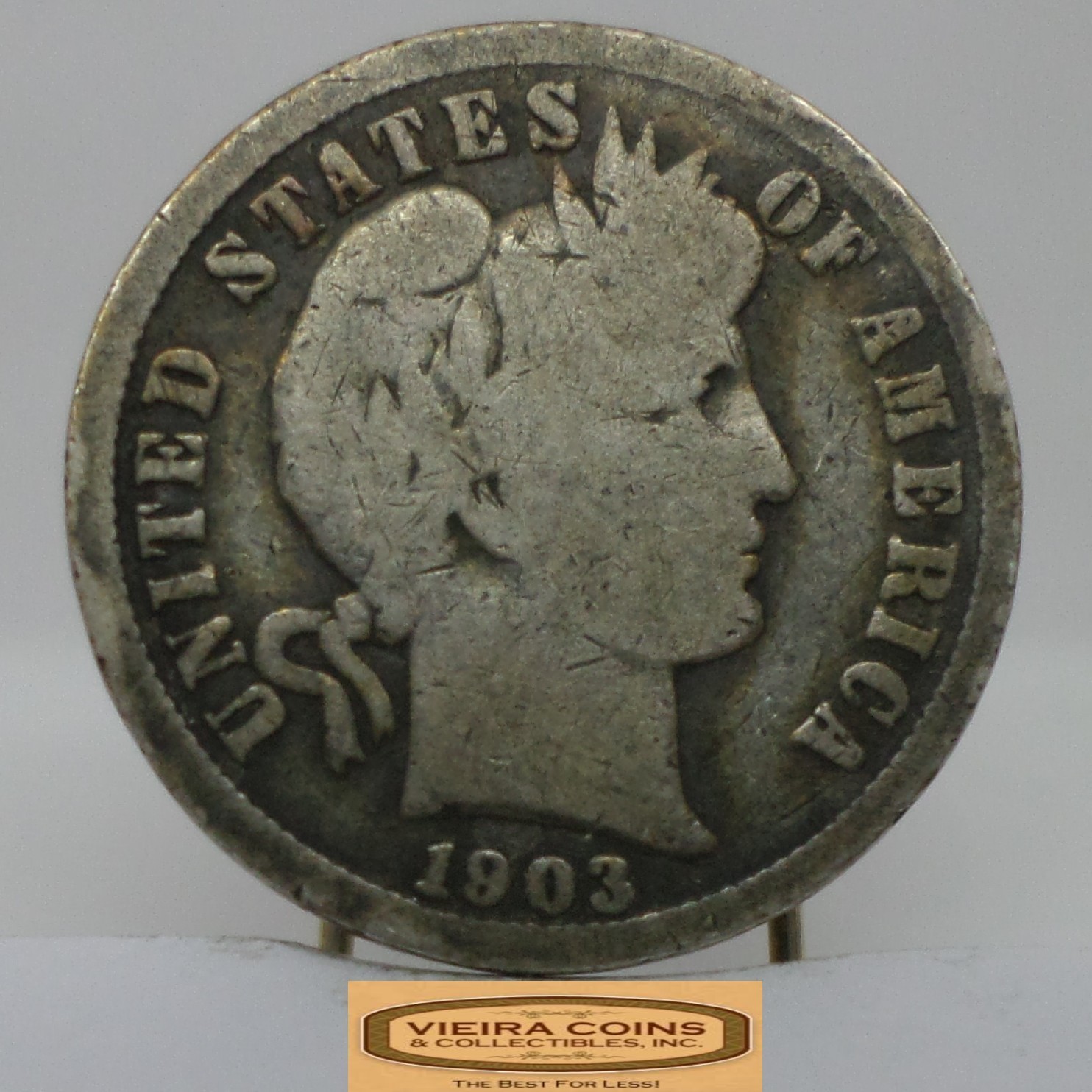 1903 Barber Silver Dime, 90% Silver - #C56160NQ