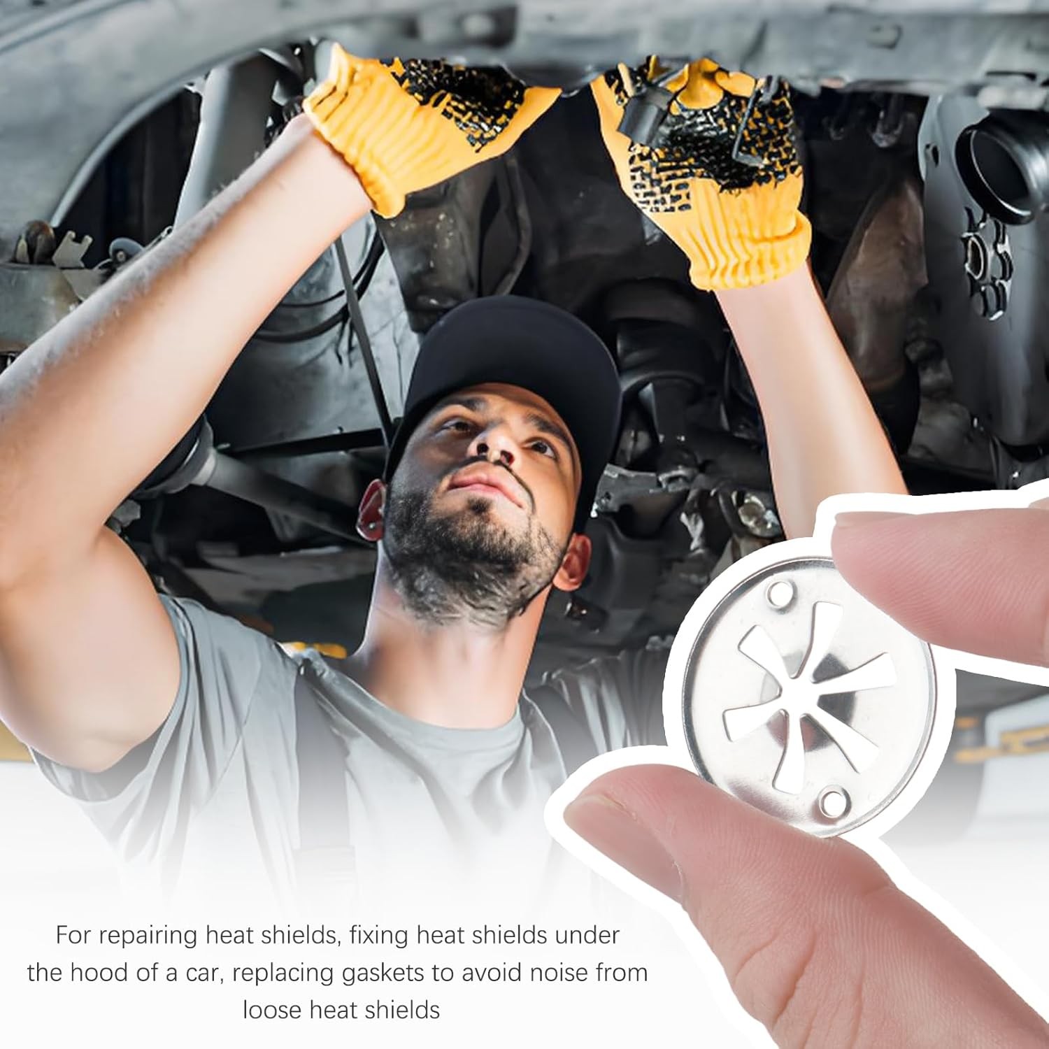 10PCS Car Heat Shield Repair Kit,Exhaust Heats Shields Clips Compatible with VW
