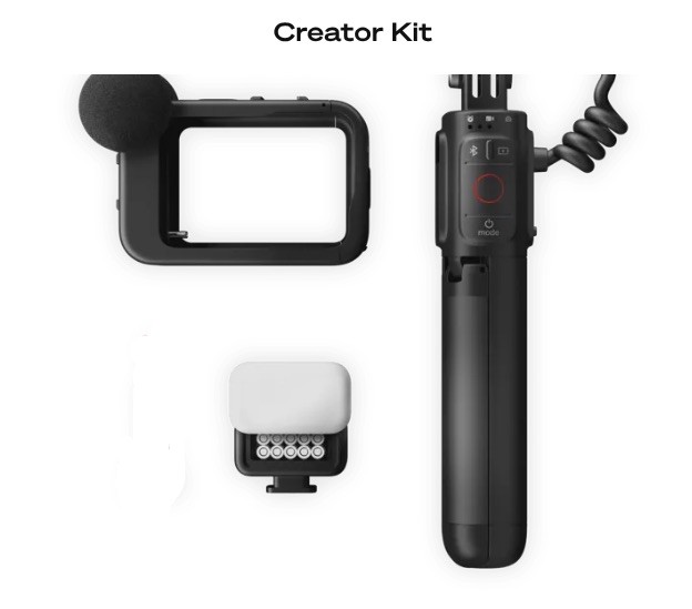 GoPro Hero Creator Kit for Vlogging & Streaming: Frame, LED Light & Tripod
