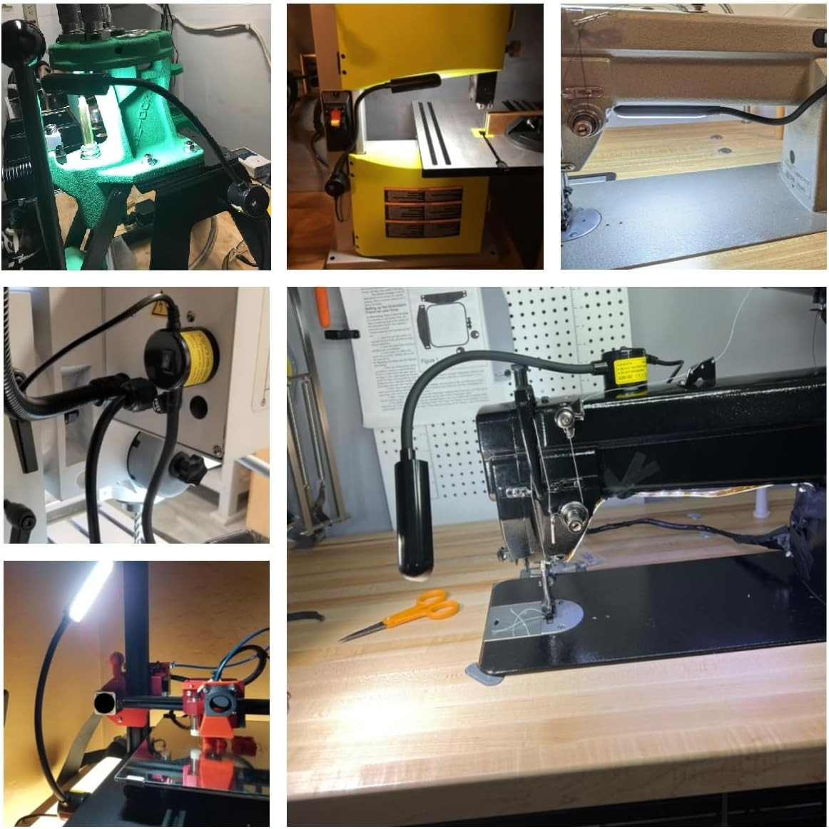 LED Sewing Machine Light, 30 LED Magnetic Mount Drill Press Light with Flexible
