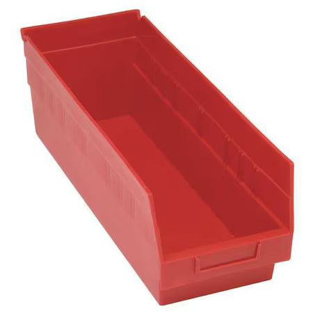 Quantum Storage Systems Qsb804rd Red Shelf Bin, 17-7/8"L X 6-5/8"W X 8"H