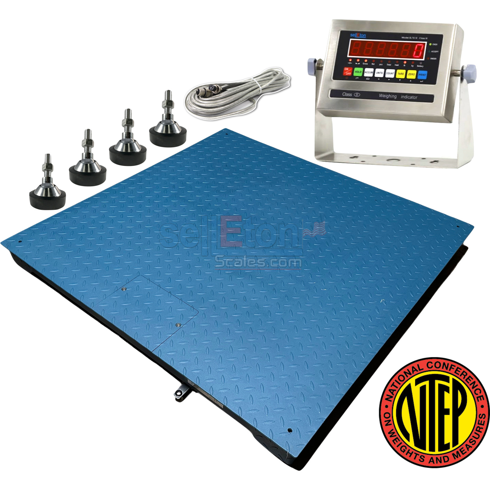 SL-800-5x5-5 NTEP 4-20 MA Analog out put System with 60"x60" floor scale 5000 lb