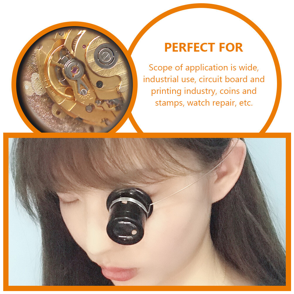 1 Set Watchmakers Loupe Headband Magnifying Glass Jewelers Loupe Tool