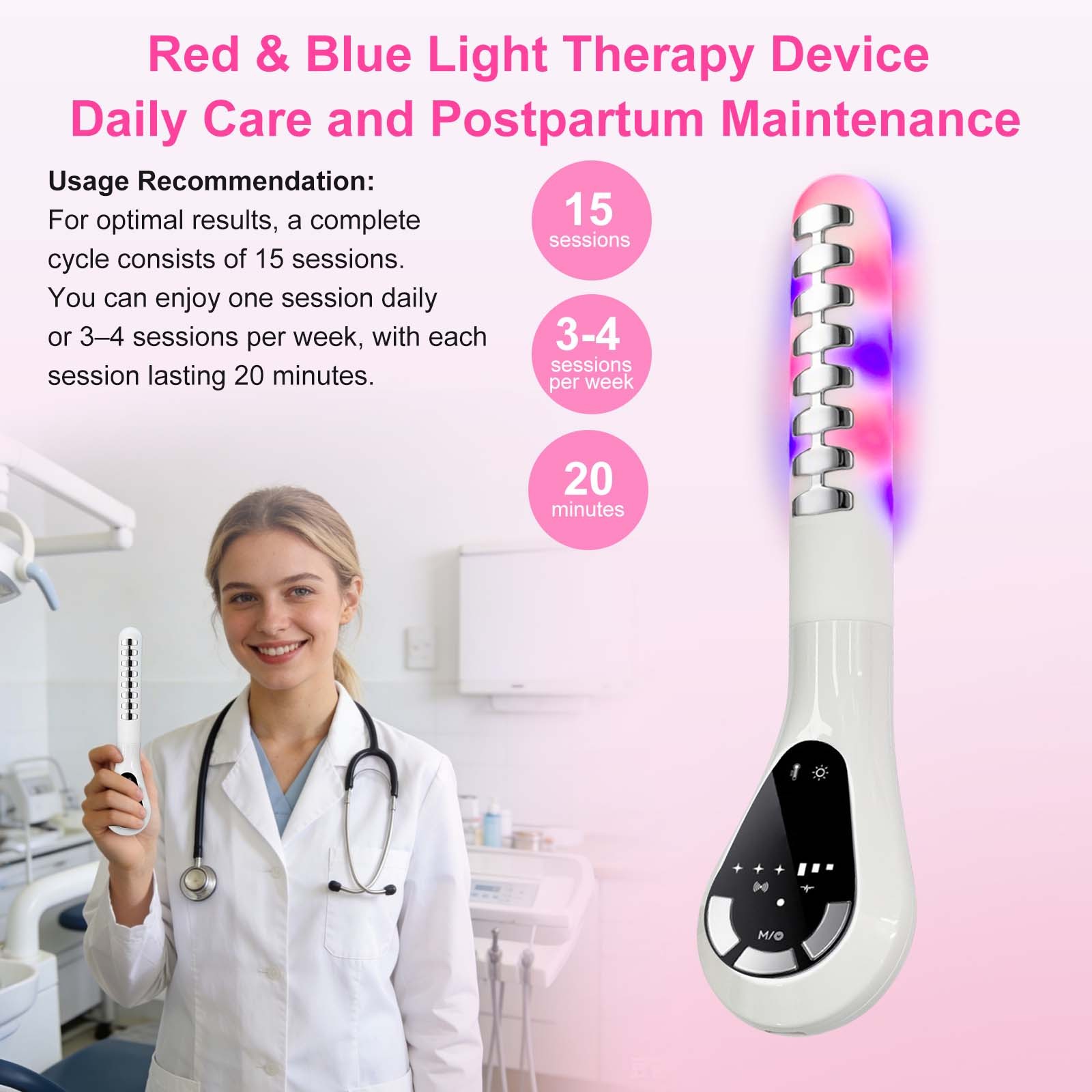 Non-Surgical Vaginal Tightening Therapy Device Thermal Microcurrent Treatment