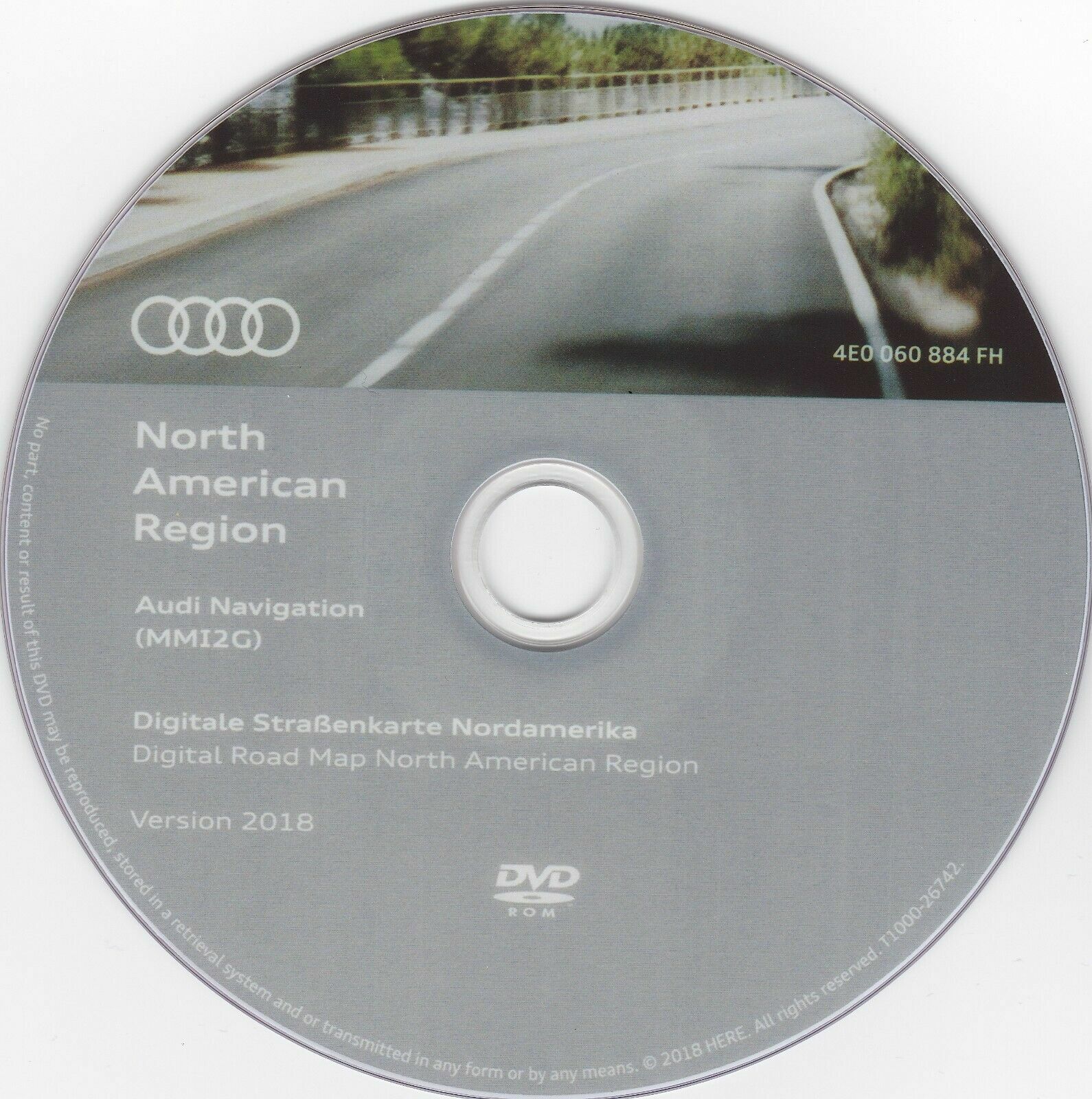 Latest 2018 AUDI MMI 2G NAVIGATION DVD NORTH AMERICA USA + CANADA MAP UPDATE