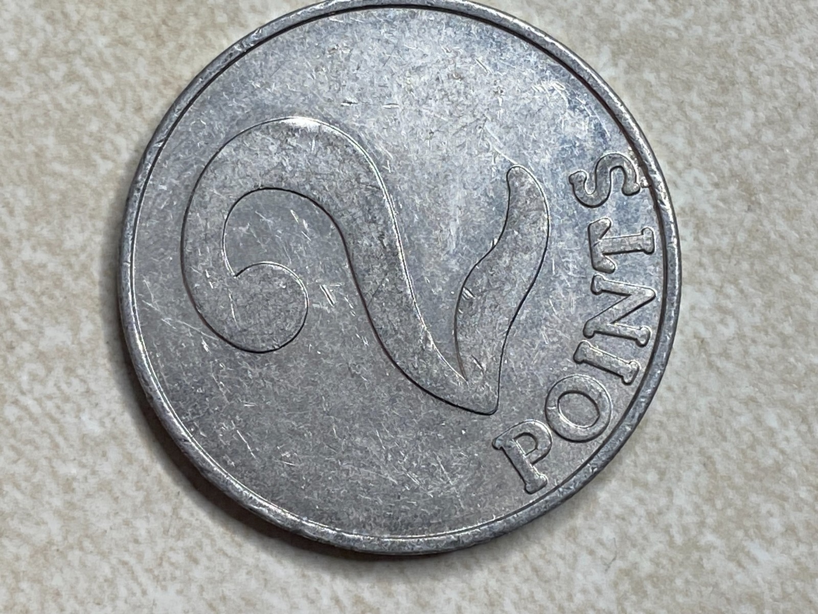 2 Points Skillful winner Arcade Game Trade Token T4773