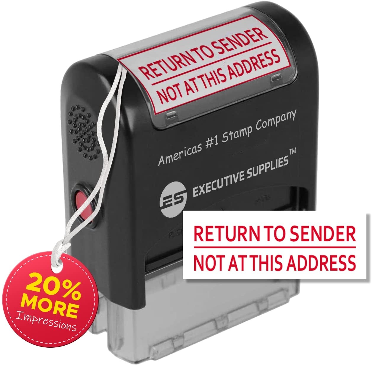 Return to Sender Stamp, Wrong Address Return to Sender Stamp, Inking Stamp -R...