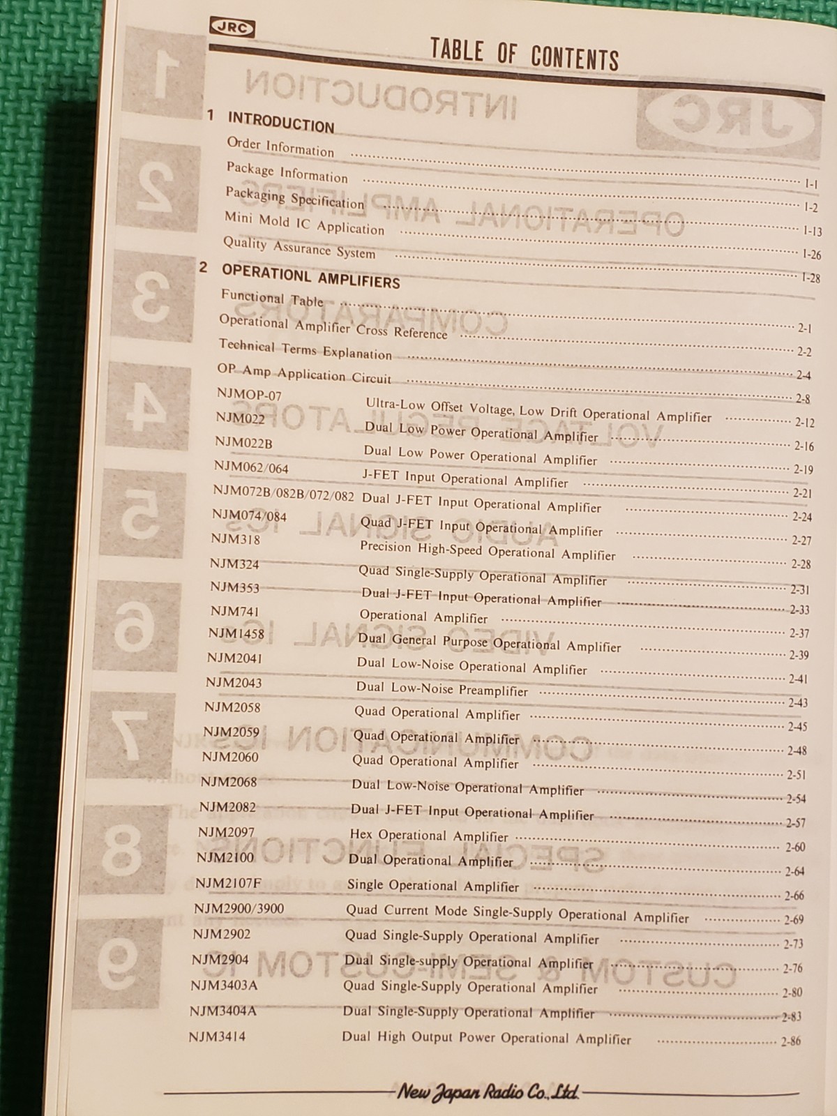 JRC SEMICONDUCTOR Data Book 1990/1991 BIPOLAR IC