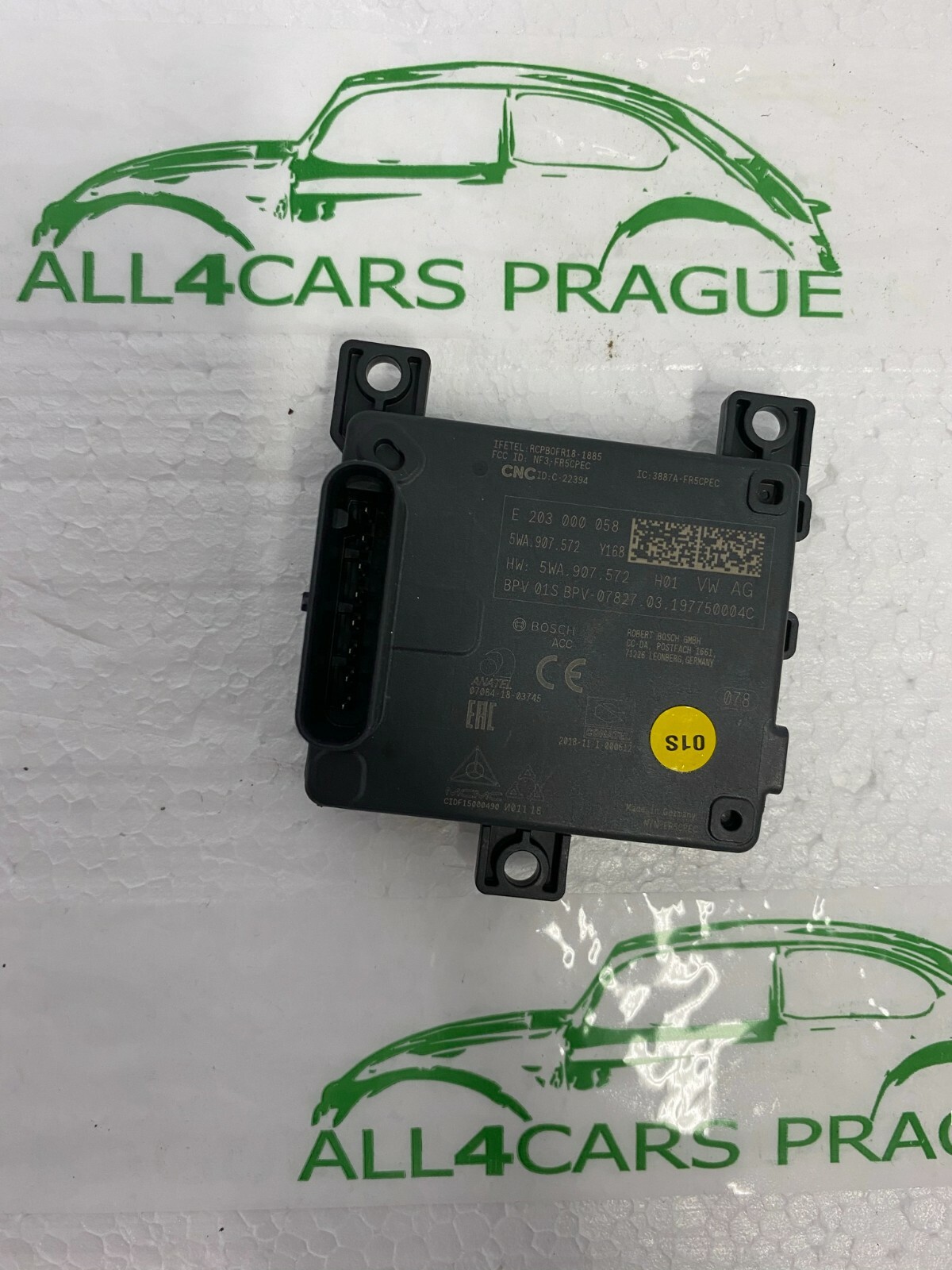 ACC radar sensor 5WA 907 572, VW SKODA SEAT, new! Orig!