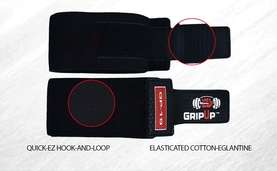 Fitness Elbow Wraps Weightlifting (Pair) 39” Adjustable Brace Joint Support P...