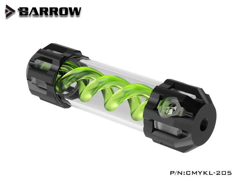 Barrow T-VIRUS Aluminum + Acrylic Double Helix Reservoir 205mm CMYKL-205 Green