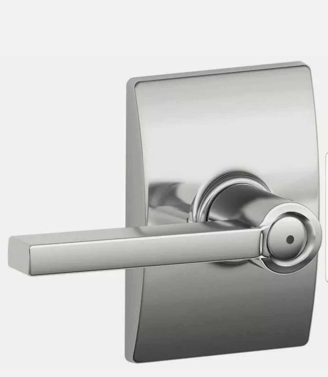 Schlage F Series F40VLAT619CEN Privacy Lever, Satin Nickel, 2 Grade, 2.25 in L x